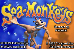 The Amazing Virtual Sea-Monkeys Title Screen